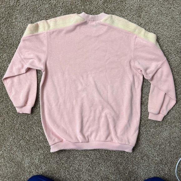 Nike Women’s Pink & Cream Crewneck Sweater Size Small - Picture 2 of 6